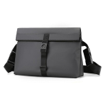 Retro &auml;rik&otilde;rva kott meestele - Suure mahutavusega vintage messenger- ja &otilde;lakott gray