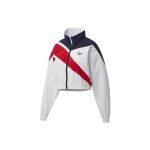 Reebok Retro Spordijakk k&otilde;rge kraega V&auml;rviplokk Vabaaja Hingav L&uuml;hike Jakk Naiste Jakid Valge GJ4957 XL