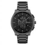 Hugo Boss 1514192 Meeste roostevabast terasest analoogkell must
