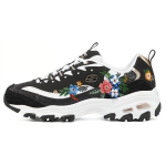 Skechers DLites 1.0 Nahast Lihtsad &Uuml;hev&auml;rvilised Keskmise S&auml;&auml;rega Elustiili Vabaajasussid Naiste toss Must 149910-BKMT 35
