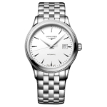 LONGINES Military Flag Series Automaatne Mehaaniline Liikumine Veekindel S&uuml;gavus 30 Kell &Scaron;veitsi Kell 40mm Valge Tihvliga Roostevabast Terasest Rihm L4.984.4.18.6 valge