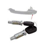 6K0837223A Ukseluku silindri remondikomplekt VW SHARAN SEAT ALHAMBRA FORD GALAXY ESIPOOL VASAK PAREM  6K0837205 6K0837206 2 lock cylinder keys gray