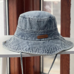 Denimist &auml;&auml;risek&uuml;bar Naistele Meestele Unisex Vintage Pesitud Lai &auml;&auml;r P&auml;ikesem&uuml;ts V&auml;litingimusteks Matkamiseks Randa L&auml;&auml;ne stiil (Helesinine) P&auml;ikesevari gray