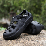 Suveplatvorm EVA sandaalid Utralight Outdoor libisemiskindlad paksud tallad Meeste sandaalid Mugavad pehmed meeste rannajalatsid Zapatos Hombre 40 must