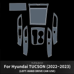 TPU kaitsekile Hyundai Tucson NX4 2021 2022 2023 Autole Sisekeskkonna Keskpaneel L&auml;bipaistev Kriimustusvastane Lisatarvikud. whole set LHD gray