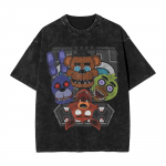FNAF At Freddys Pesitud Streetwear Hip Hop Uudsus T-s&auml;rgid Tee s&auml;rgid meestele naistele puuvillased liiga suured pehmed mugavad l&uuml;hikeste varrukatega S mitmev&auml;rviline