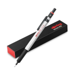 Rotring 500 Mehaaniline pliiats 0,5 mm Valge 2218725 Metallist k&auml;epide Kerge vaikkorpus H&uuml;briidstruktuur Madal raskuskese Stabiilne kirjutamine Mugav black