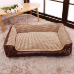 Luksuslik Acornpets Kohvipruun Koeravoodi Kass Lemmiklooma Padi Fliis V&auml;ikesed V&otilde;i Koerad Keskmised 50*40*20cm/19.69*15.75*7.87in pruun