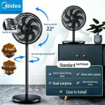 Midea Vaikne 7-labalise v&otilde;nkega alusventilaator