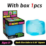 Laos Squishy NeeDoh Schylling Nice Cube sensoorne pigistatav m&auml;nguasi &uuml;litugeva pigistatavuse ja stressileevendusega &auml;revuse sensoorsed kingitused blue