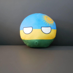 20/10cm Rwanda Vabariik Pehme M&auml;nguasi Riigipall T&auml;idisnukk Ripats Kodu Kaunistus blue