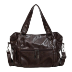 Vintage suur mahutavusega kott Naiste k&auml;ekott PU &otilde;lakott crossbody kott kohv