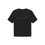 Jumalakartus. Essentials. SS21 l&uuml;hikeste varrukatega T-s&auml;rk logoga, unisex pluus, must. FOG-SS21-629 XS