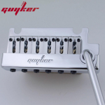 Guyker Mitte-lukustuv 2-punktiline kitarri tremolo sild Keeltevaheline kaugus 10,8 mm Kahekordse vibratsiooniga kitarri sild messingist sadula ja messingist plokiga white