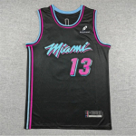 2026 NBA Miami Heat City Edition Must S&auml;rk 13 14 Tikitud Korvpallivorm Mehed Naised XXL