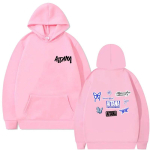 Euroopa suuruses Aitana logoga graafiline dressipluus - CUARTO AZUL XS pink