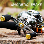 Baitcasting Reels 12BB vasak-/parempoolne s&ouml;&ouml;tja Baitcaster Wheel Carbon Drag 5KG trolling Fishing Reel Left Hand