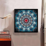 Teemant 5D DIY Teemantmaal  Pretty Mandala  Ristpistes Rhinestone'i mosaiikmaal Kodukaunistus 30x30CM