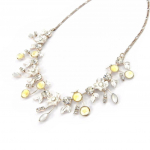 Les Tr&eacute;sors De Lily [B5345] - Collier Cr&eacute;ateur 'Feuilles d'Automne' Champagne beež