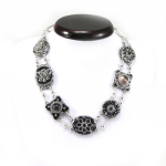 Les Tr&eacute;sors De Lily [F4306] - Collier Cr&eacute;ateur 'Babouchka' Noir must