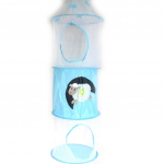 Les Tr&eacute;sors De Lily [M4691] - Rangement suspendu 'Tom et Zo&eacute;' bleu (106x31 cm) mouton sinine