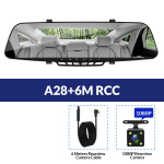 E-ACE auto-DVR-peegelvideosalvesti 4,3-tolline armatuurkaamera 1080P+1080P 3 IR-&ouml;ise n&auml;gemisega DVR-id tahavaatekaamera No TF Card must