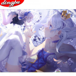 Teemanttikandid t&auml;iskomplekt maastik Ristpistes ristpistes mosaiik T&auml;ieliku paigutusega seinakaunistus 20X30CM