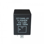 Kahe kontaktiga CF12ANL-01 elektrooniline LED vilkuri relee Suunatule pirnide h&uuml;perv&auml;lgu probleem must