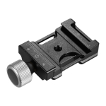 Kiirvabastusklamber 38 mm alumiiniumist kruvinupu klamber, mis &uuml;hildub Arca-Swiss QR plaadiga must