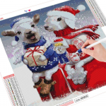 Teemantmaal T&auml;isruudukujuline &uuml;mmargune j&otilde;ulude uus teemanttikandid lamba mosaiik loom k&auml;sitsi valmistatud kingitus Full Round （30x30CM）