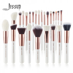 Jessup Pearl White/Rose Gold Professionaalsed meigipintslid 25 tk pintslid Make up Brush Tools kit Jumestuskreemi komplekt Puuder P&otilde;sepuna Beauty roosa kuldne v&auml;rv/p&auml;rl valge v&auml;rv