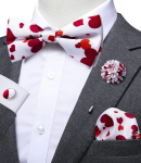 Hi-Tie meeste k&otilde;rgekvaliteedilised kikilipsud mansetin&ouml;&ouml;bid Hanky ​​prossn&otilde;elaga pidulikud pulmalipsud meestele LH-0511