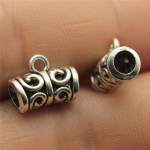 10 tk 11x9mm tagatisraha helmed ehete valmistamiseks DIY kaelakee k&auml;ev&otilde;ru Antiik h&otilde;bedase v&auml;rvi tagatisraha helmed Charm Bail helmed