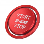 Auto mootori k&auml;ivitus-seiskamisnupu r&otilde;nga s&uuml;&uuml;tekatte trimm VW Golf 7 MK7 VII GTI R Tiguan Jetta CC Arteon Passat B8 Touareg T-roc jaoks