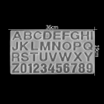 T&auml;hestikut&auml;htede numbrid, kaunistus, silikoonvorm k&otilde;rvar&otilde;ngaripatsi loomingulise v&otilde;tmehoidja jaoks valge