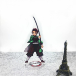 M&auml;ng Anime Demon Slayer Blade Nidou Tanjiro Akr&uuml;&uuml;l Cosplay tegelaskuju akr&uuml;&uuml;list figuurialus, maalitud lauakaunistus, kaunistus kingitus