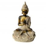 Liivakivist mediteeriv Buddha kuju, skulptuur k&auml;sitsi nikerdatud kujuke Size B