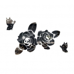 Peegelkleebis tuhmumisvastane isetegemine lihtne puhas mood isekleepuv rooside seinakleebis fotograafia rekvisiidid h&otilde;be