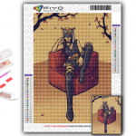 5D DIY multikas anime m&auml;ng tegelane ristpistes kivid Teemantjoonistus Tikand Mosaiik Kodukaunistus Full Round 20X30CM