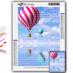 Populaarne 5D isetehtud ristpistes kuuma&otilde;hupalliga maalimine t&auml;ispuur-ristpistes k&auml;sit&ouml;&ouml;komplekt seinakleebis Kodukaunistus Full Round 20X30CM