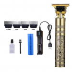 &Otilde;lipea elektriline juuksel&otilde;ikur, sujuv l&otilde;ikamine, kiire ja madal m&uuml;ratase USB laadimine, kiilas artefakt kuld