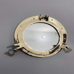 Nautical Ship Decor illuminaator Nautical akna seinapeegel, messingist illuminaator, laeva illuminaator, meres&otilde;iduki kodukaunistus 30,48 cm