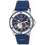 Bulova Marine Star avatud s&uuml;damega sinine numbrilauaga automaatsukeldujad 98A282 200M meeste k&auml;ekell sinine