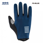 KEMALOCE rattakindad Full Finger Meeste ja naiste maanteeratta geel suvised jalgrattakindad libisemiskindlad must-sinine ja roosa S-2XL MTB rattakinnas S sinine