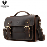 HUMERPAUL meeste nahast portfell Suure mahutavusega &otilde;lakott Multifunktsionaalne spordikott kohv