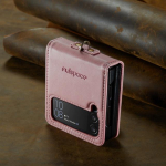 &Auml;rireisi nahast telefonitarvikute &uuml;mbris Samsung Galaxy Z Flip4 Flip 4 5g Zflip4 kukkumisvastane mobiiltelefonikott Funda for Samsung Z Flip 4 must