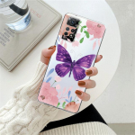 Flower Butterfly l&auml;bipaistev telefoni&uuml;mbris Xiaomi Redmi Note 12 7 8 9 8t 11t 8 10 Pro 9s 10s 11 11s jaoks Mi 9a 9 9c 9t 10 10c K40 jaoks Redmi Note 10 5G