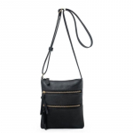 Juhuslikud &uuml;hev&auml;rvilised naiste &otilde;lakotid, topeltt&otilde;mblukud, v&auml;ike telefonikott 18*21cm must