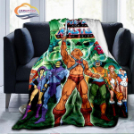 Multifilmi meistrid Universumi moest Ka&scaron;miirtekk 3D-prinditud He-Mani flanelltekk Palus pehme mugav kodutekk 150x200cm