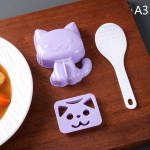 3 tk/komplekt Multifilmi loomad Sushivorm isetehtud v&otilde;ileib riisipalli vorm k&ouml;&ouml;gividinad beebidele lastele hommikus&ouml;&ouml;givorm Sushi Bento tarvikud